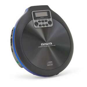 Aiwa PCD-810BL Hordozható CD lejátszó fekete/kék színben kép