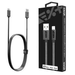 Next One USB-A to Lightning Metallic Cable 1m - Space Gray kép
