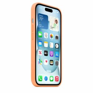 Apple iPhone 15 Silicone Case w MagSafe - Orange Sorbet kép