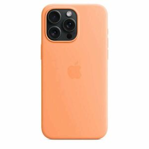 Apple iPhone 15 Pro Max Silicone Case w MagSafe - Orange Sorbet kép