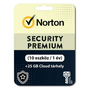 Norton Security Premium + 25 GB Cloud tárhely (10 eszköz / 1 év) kép