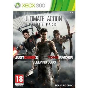 Ultimate Action Triple Pack: Just Cause 2 + Sleeping Dogs + Tomb Raider (Xbox 360) kép