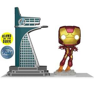 POP! The Infinity Saga: Avengers Tower & Iron Man Special Kiadás (Glows in the Dark) kép