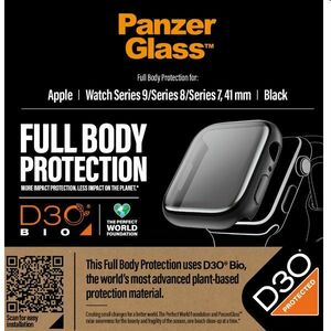 Full Body D3O PanzerGlass edzett üveg Apple Watch 9/8/7 41 mm számára, fekete kép