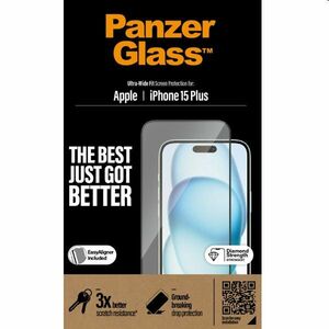 PanzerGlass UWF védőüveg applikátorral Apple iPhone 15 Plus számára, fekete kép