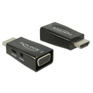 Delock Adapter HDMI-A dugó > VGA hüvely audióval kép