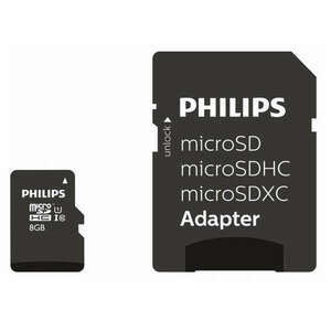 Philips FM08MP45B/00 memóriakártya 8 GB MicroSDHC UHS-I Class 10 kép