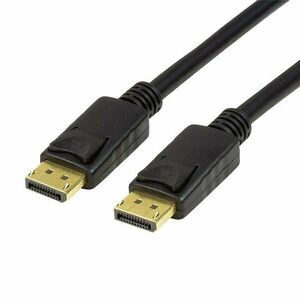 Logilink DisplayPort kábel, DP/M-DP/M, 8K/60 Hz, fekete, 3 m kép
