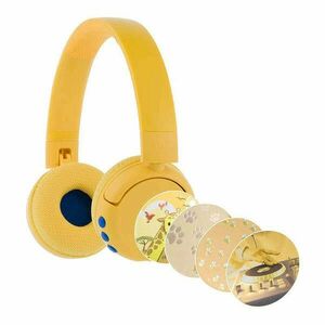 Vezeték nélküli fejhallgató gyerekeknek Buddyphones POPFun (sárga) kép
