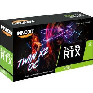 Inno3D GeForce RTX 3050 Twin X2 OC NVIDIA 8 GB GDDR6 kép