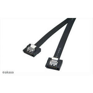 Akasa - Proslim - SATA adatkábel - fekete - 15cm - AK-CBSA05-15BK kép