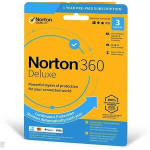 Norton 360 Deluxe + 25 GB Cloud storage 3-Devices 1 year EURO kép