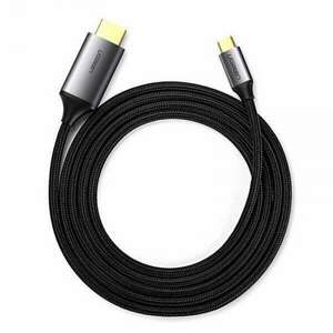 UGREEN 4K UHD 1, 5 m-es USB-C-HDMI kábel, fekete (50570) kép