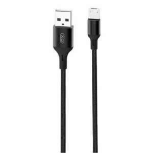 Cable USB to Micro USB XO NB143, 1m (black) kép