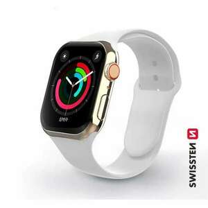 Swissten - Apple Watch szilikon szíj, 38-40 mm, fehér kép