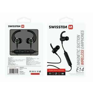 Swissten - Active bluetooth fülhallgató, fekete kép