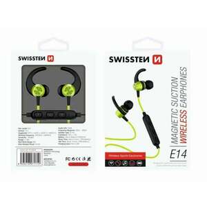 Swissten - Active bluetooth fülhallgató, lime zöld kép
