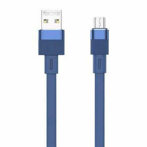 Cable USB-micro USB Remax Flushing, RC-C001, 1m, (blue) kép