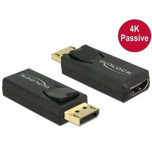 DeLock Adapter Displayport 1.2 male > HDMI female 4K Passive Blac... kép