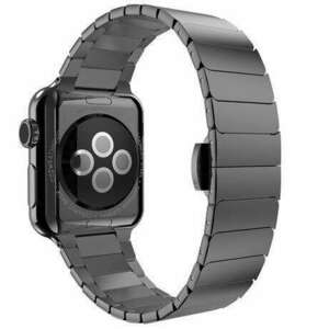Mybandz Apple Watch 42/44mm nagy láncszemes fém óraszíj fekete (A... kép