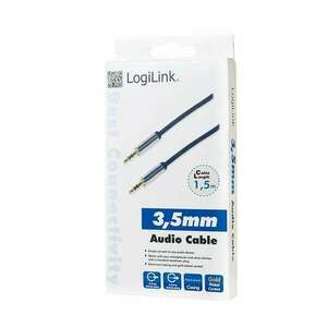 LogiLink 3.5mm Stereo apa/apa audio kábel 1.5m kék (CA10150) (CA... kép