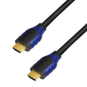 LogiLink HDMI apa-apa kábel 4K/60Hz fekete-kék 3m (CH0063) (CH0063) kép