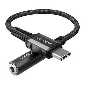 Adapter USB-C to mini jack 3, 5mm Acefast C1-07 18cm (black) kép
