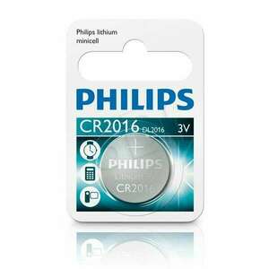 Philips 3V Lítium gombelem (CR2016/01B) kép
