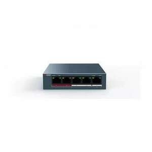 Hikvision 10/100 4x PoE + 1x uplink portos switch (DS-3E0105P-E/M) kép