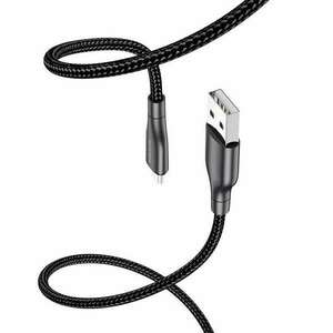 Borofone BX54 Type-C - USB-A textil bevonatú kábel 1m fekete (1380766) kép