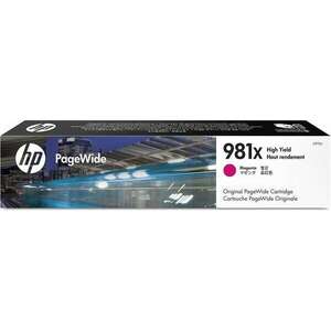 HP 981X nagy kapacitású PageWide patron magenta (L0R10A) kép