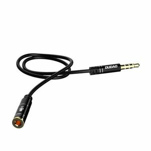 Audio Extension Cable Dudao L11S 3.5mm AUX, 1m (Black) kép