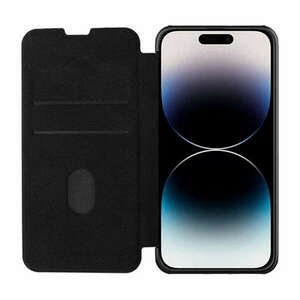 Nillkin Qin Pro Leather Case for iPhone 14 Pro Max (Black) kép