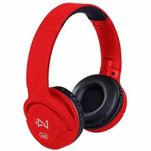 Trevi DJ 601 M piros mikrofonos sztereó fejhallgató kép