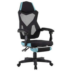 Irodai/gamer szék, fekete/neomint, JORIK NEW kép