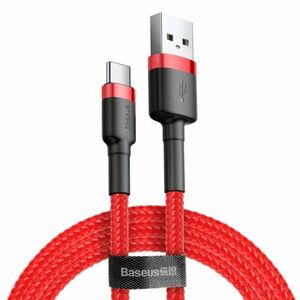Baseus Cafule kábel USB / USB-C QC 3.0 1m, piros (CATKLF-B09) kép
