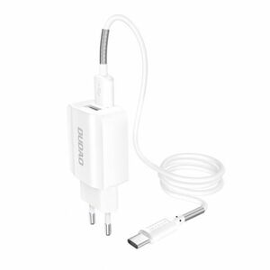 Dudao A2EU Home Travel töltő 2x USB 2.4A + micro USB kábel, fehér kép