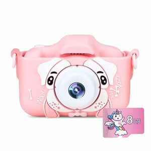 MG X5 Dog gyermek fényképezőgép + 8GB karta, rózsaszín kép