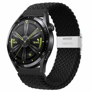 BStrap Elastic Nylon 2 szíj Huawei Watch GT/GT2 46mm, black (SSG027C0103) kép