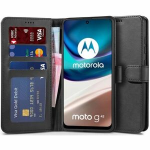 Tech-Protect Wallet könyv tok Motorola Moto G42, fekete kép