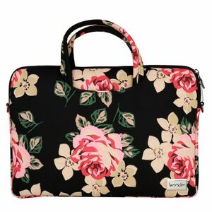 MG Wonder Briefcase laptop táska 15-16'' black and roses kép