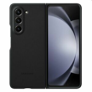 Eco-Leather Cover tok Samsung Galaxy Z Fold5 számára, fekete kép