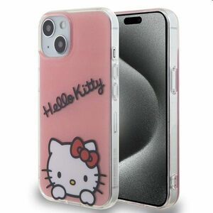 Hello Kitty IML Daydreaming Logo hátlapi tok Apple iPhone 13 számára, rózsaszín kép