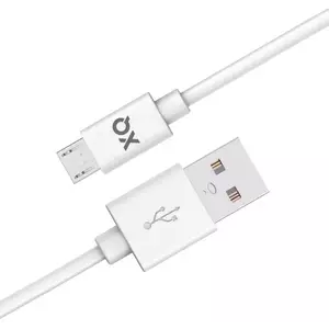 Kábel XQISIT NP Charge & Sync micro USB to USB-A 2.0 100 white (50880) kép
