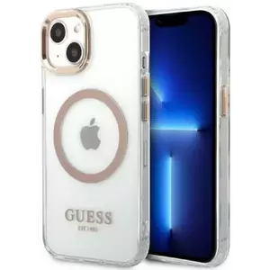 Tok Guess GUHMP13MHTRMD iPhone 13 6, 1" gold hard case Metal Outline Magsafe (GUHMP13MHTRMD) kép