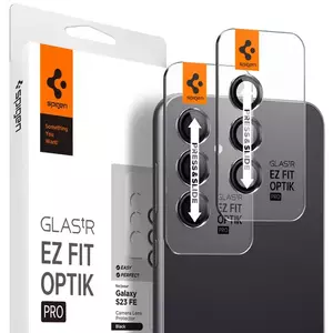TEMPERED KIJELZŐVÉDŐ FÓLIA Spigen Glass tR EZ Fit Optik Pro Black 2 Pack - Samsung Galaxy S23 FE (AGL06987) kép