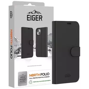 Tok Eiger North Folio Case for Apple iPhone 15 Pro in Black kép