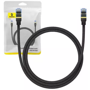 Kábel Baseus Braided network cable cat.7 Ethernet RJ45, 10Gbps, 1m (black) kép