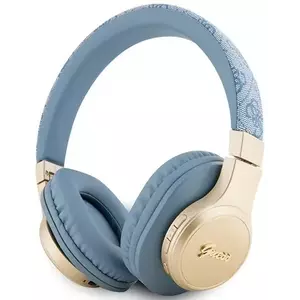 Fejhallgató Guess Bluetooth on-ear headphones blue 4G Script (GUBH604GEMB) kép