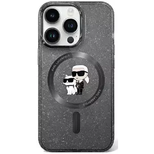 Tok Karl Lagerfeld KLHMN61HGKCNOK iPhone 11 / Xr 6.1" black hardcase Karl&Choupette Glitter MagSafe (KLHMN61HGKCNOK) kép